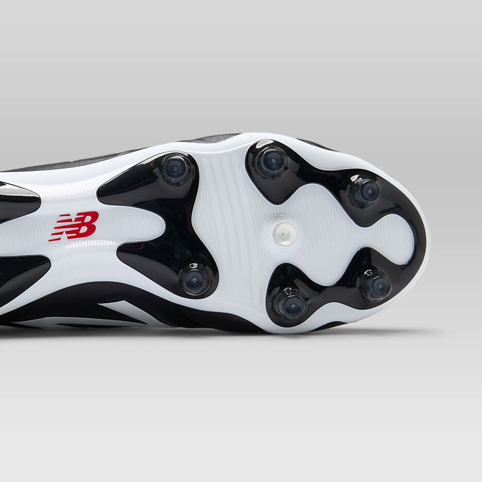 Cleats with white sole
